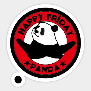 Panda’s Happy Friday Sticker